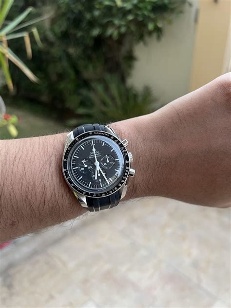 omega speedmaster rubber strap